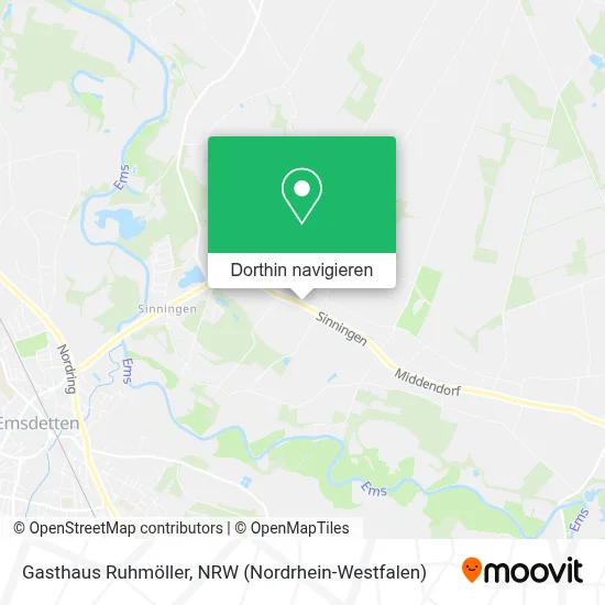 Gasthaus Ruhmöller Karte