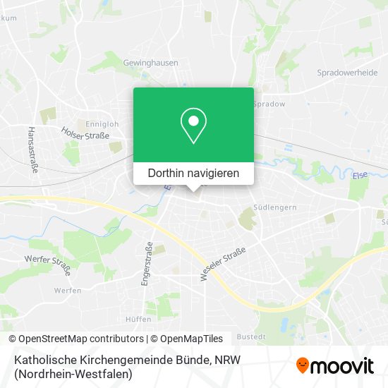 Katholische Kirchengemeinde Bünde Karte