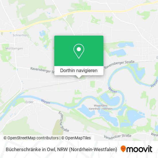 Bücherschränke in Owl Karte