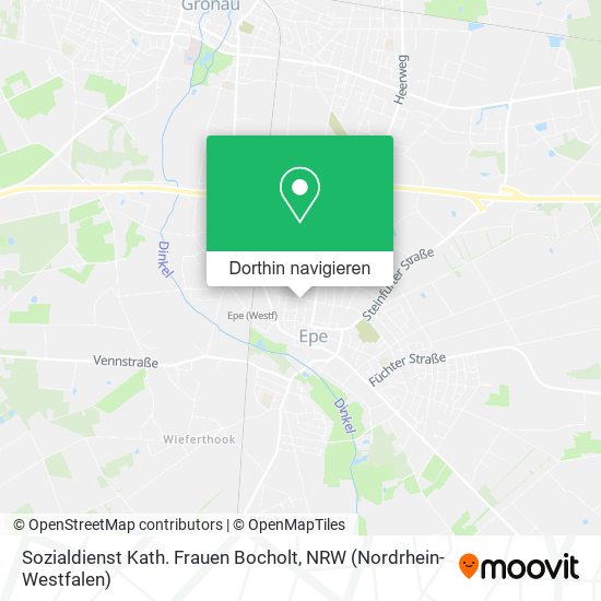 Sozialdienst Kath. Frauen Bocholt Karte