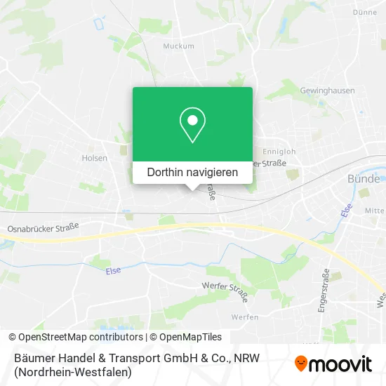 Bäumer Handel & Transport GmbH & Co. Karte