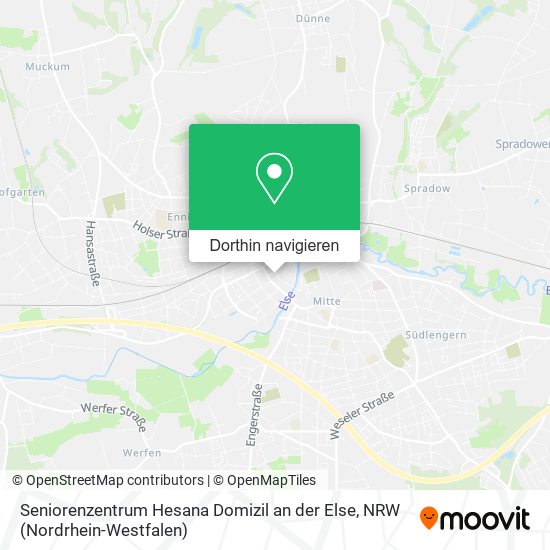 Seniorenzentrum Hesana Domizil an der Else Karte
