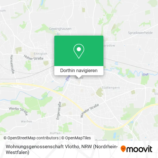 Wohnungsgenossenschaft Vlotho Karte