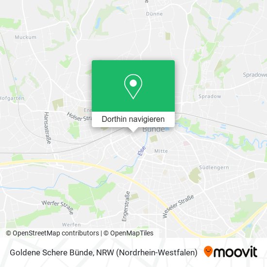 Goldene Schere Bünde Karte