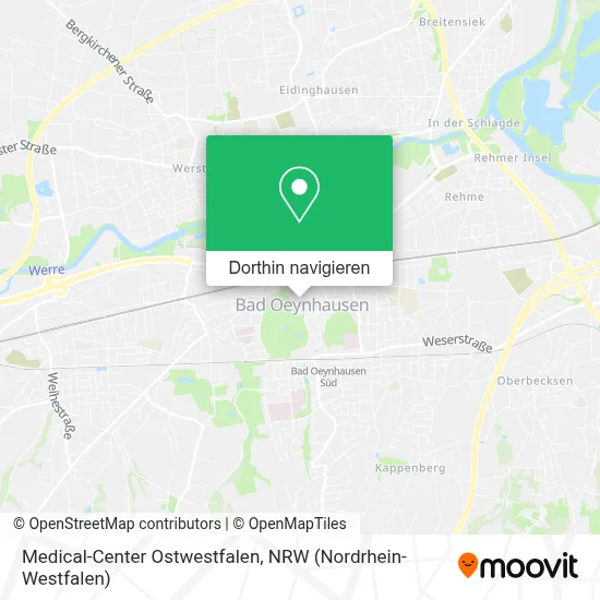Medical-Center Ostwestfalen Karte