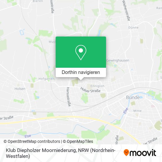 Klub Diepholzer Moorniederung Karte
