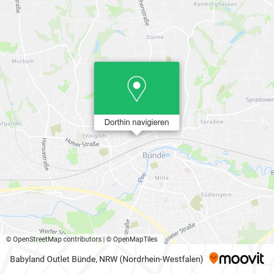 Babyland Outlet Bünde Karte