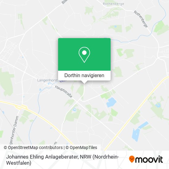 Johannes Ehling Anlageberater Karte