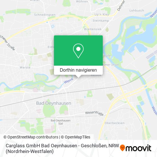 Carglass GmbH Bad Oeynhausen - Geschloßen Karte