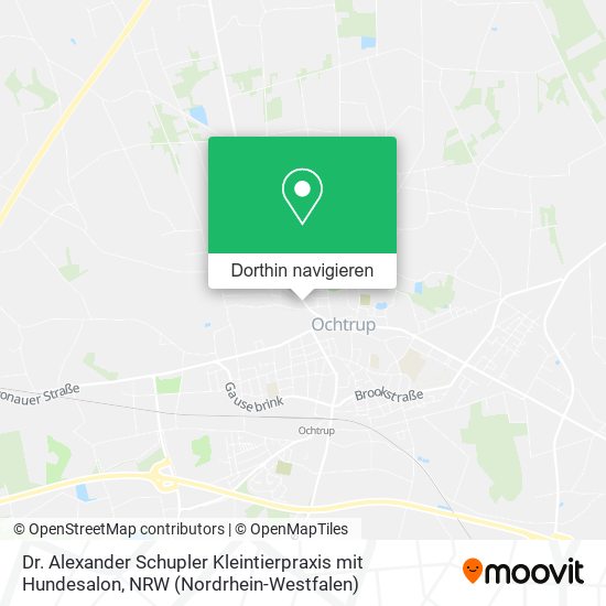 Dr. Alexander Schupler Kleintierpraxis mit Hundesalon Karte