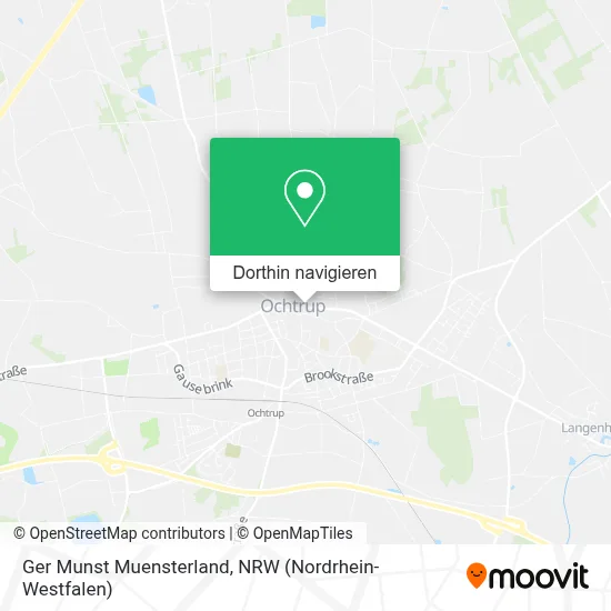 Ger Munst Muensterland Karte