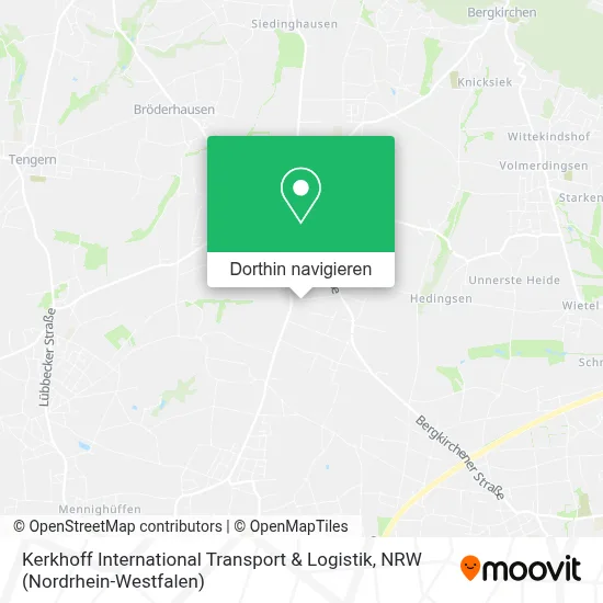 Kerkhoff International Transport & Logistik Karte