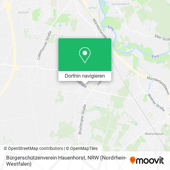 Bürgerschützenverein Hauenhorst Karte
