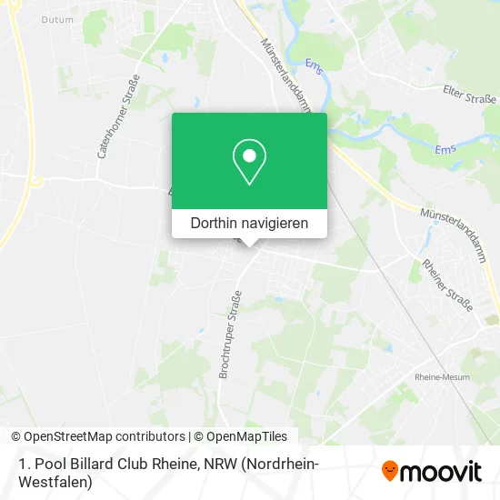 1. Pool Billard Club Rheine Karte