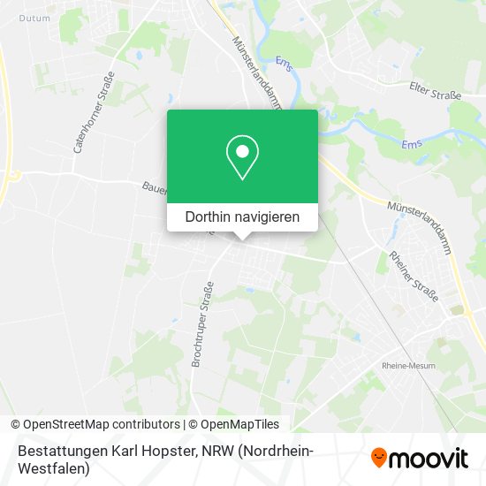 Bestattungen Karl Hopster Karte