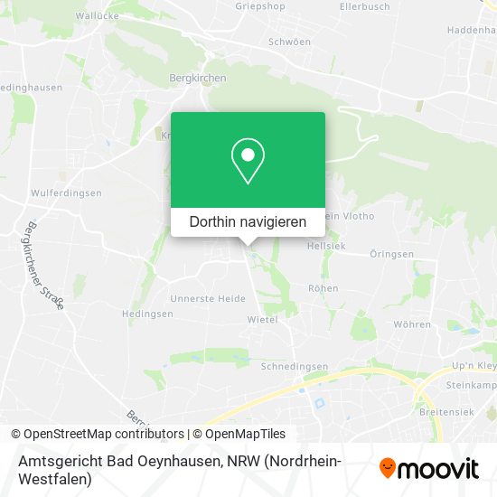 Amtsgericht Bad Oeynhausen Karte