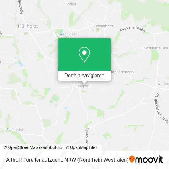 Althoff Forellenaufzucht Karte