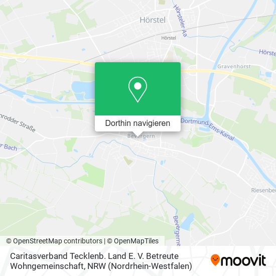 Caritasverband Tecklenb. Land E. V. Betreute Wohngemeinschaft Karte