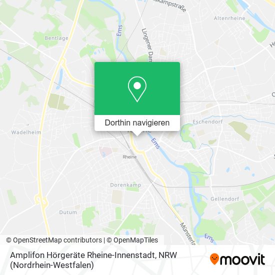 Amplifon Hörgeräte Rheine-Innenstadt Karte
