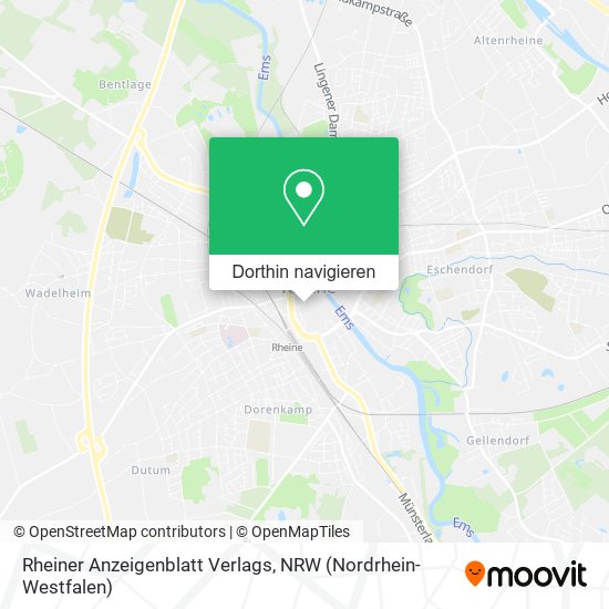 Rheiner Anzeigenblatt Verlags Karte