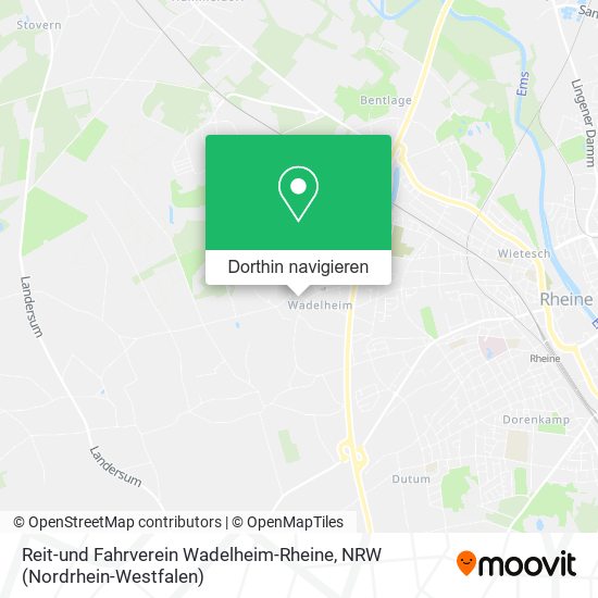 Reit-und Fahrverein Wadelheim-Rheine Karte