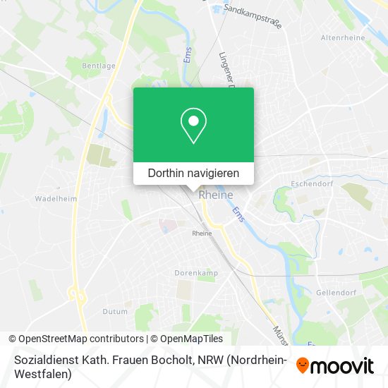 Sozialdienst Kath. Frauen Bocholt Karte