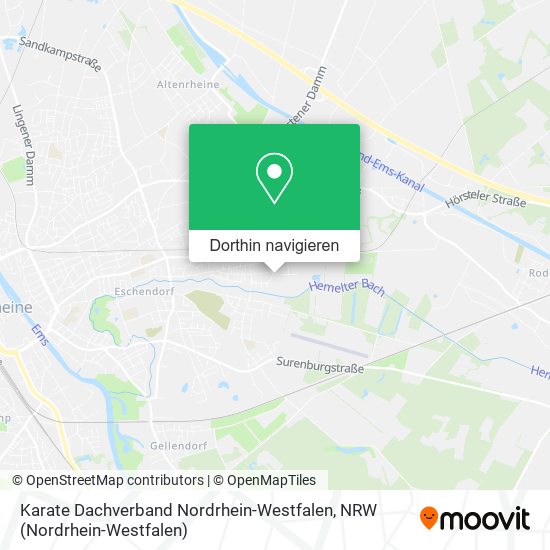 Karate Dachverband Nordrhein-Westfalen Karte