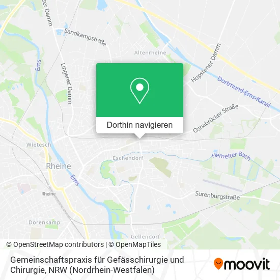 Gemeinschaftspraxis für Gefässchirurgie und Chirurgie Karte