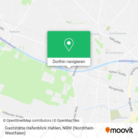Gaststätte Hafenblick Hahlen Karte
