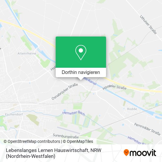 Lebenslanges Lernen Hauswirtschaft Karte