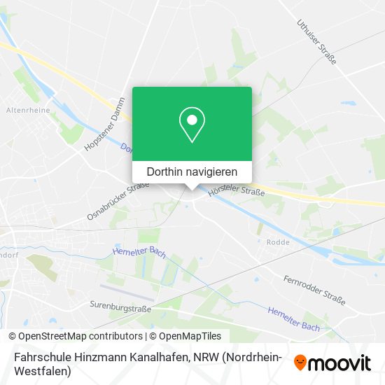 Fahrschule Hinzmann Kanalhafen Karte