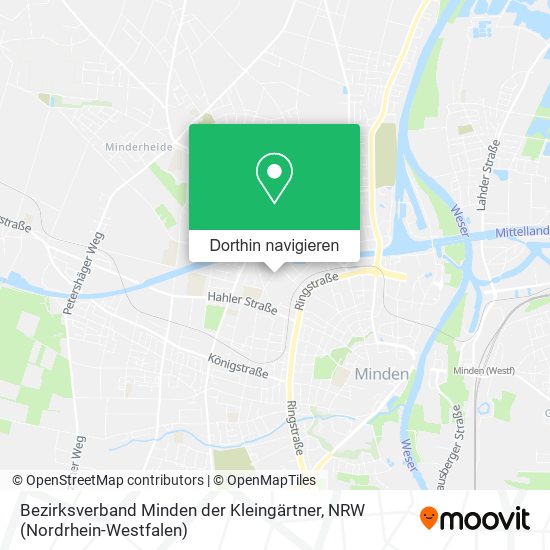 Bezirksverband Minden der Kleingärtner Karte
