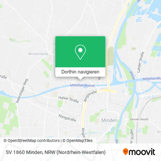 SV 1860 Minden Karte