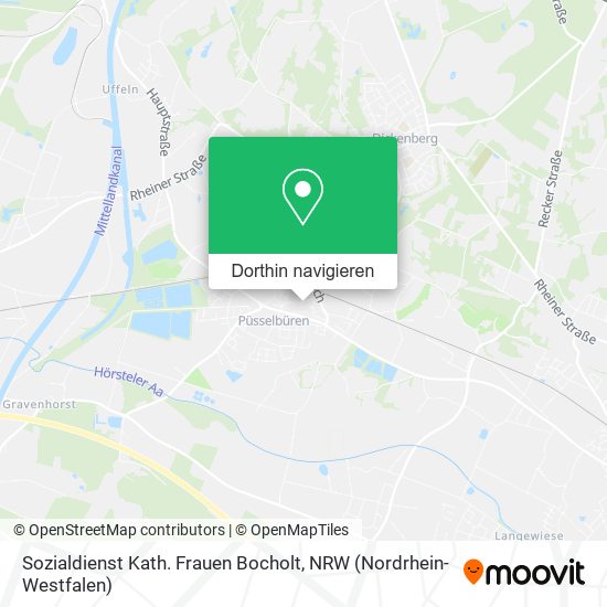 Sozialdienst Kath. Frauen Bocholt Karte