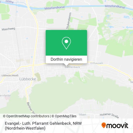 Evangel.- Luth. Pfarramt Gehlenbeck Karte