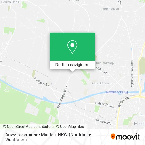 Anwaltsseminare Minden Karte