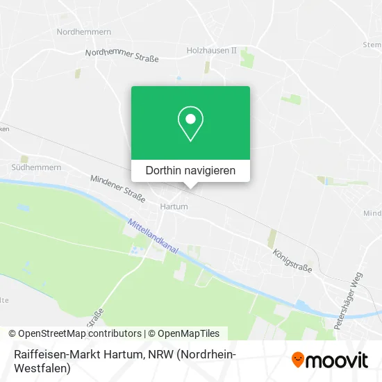 Raiffeisen-Markt Hartum Karte