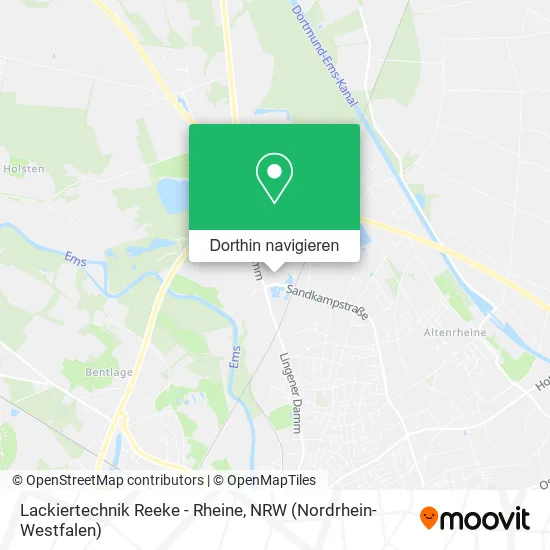 Lackiertechnik Reeke - Rheine Karte