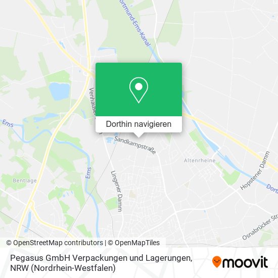 Pegasus GmbH Verpackungen und Lagerungen Karte