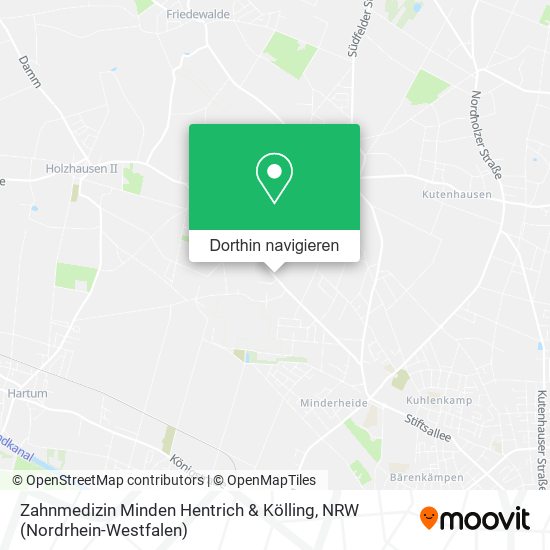 Zahnmedizin Minden Hentrich & Kölling Karte