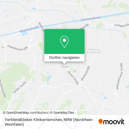 Verblendklinker Klinkerriemchen Karte