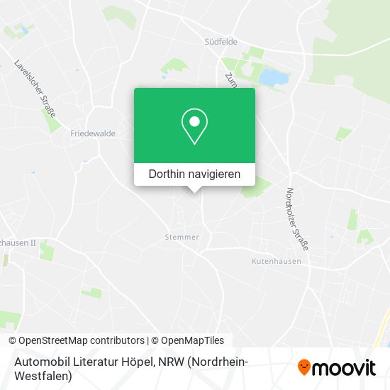 Automobil Literatur Höpel Karte