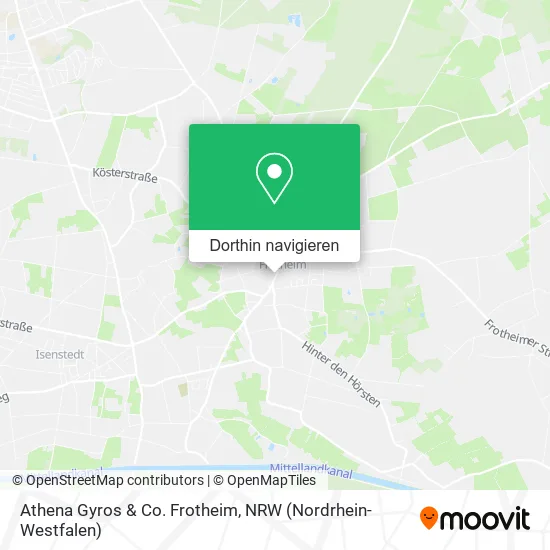Athena Gyros & Co. Frotheim Karte