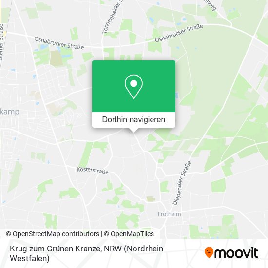 Krug zum Grünen Kranze Karte