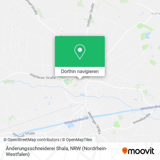 Änderungsschneiderei Shala Karte