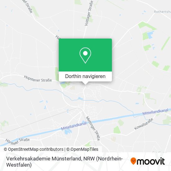 Verkehrsakademie Münsterland Karte