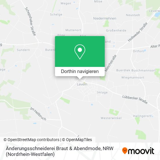 Änderungsschneiderei Braut & Abendmode Karte