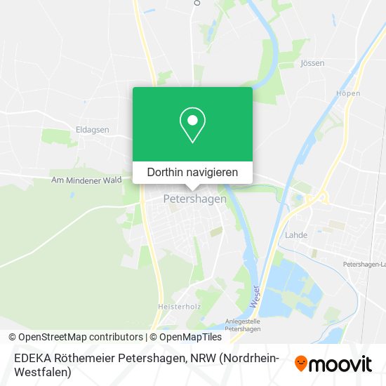 EDEKA Röthemeier Petershagen Karte
