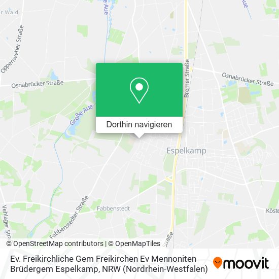 Ev. Freikirchliche Gem Freikirchen Ev Mennoniten Brüdergem Espelkamp Karte