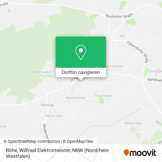 Röhe, Wilfried Elektromeister Karte